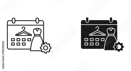 Female engineer analyzing blueprint with gears and digital interface in modern workspace