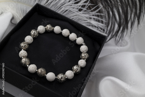 Photo of natural stone handmade bracelets     