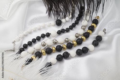 Photo of natural stone handmade bracelets    
