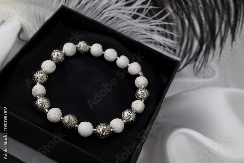 Photo of natural stone handmade bracelets    
