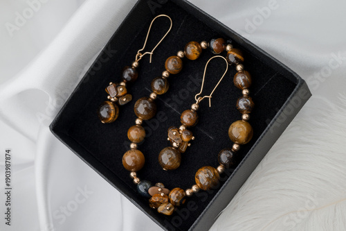 Photo of natural stone handmade bracelets    
