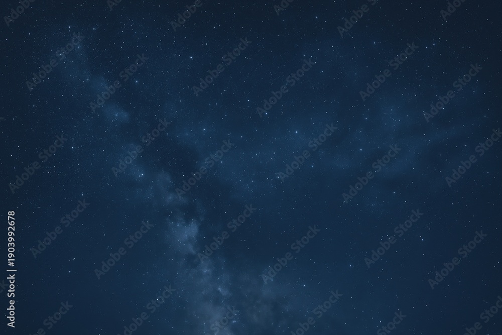 Fototapeta premium Vibrant night sky with twinkling stars and the milky way, suitable for wallpaper or graphic design backdrop