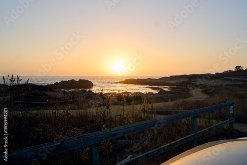 Wallpaper Mural Sunset on the Pacific coast in California Torontodigital.ca