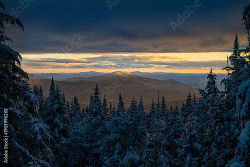 Sunset View of Stinson Mountain From Moosilauke