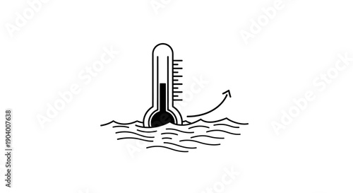 Thermometer in water temperature gauge.