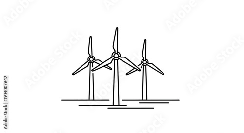 Wind Turbines Renewable Energy Source.