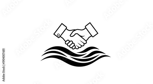 Handshake Business Partnership Agreement.