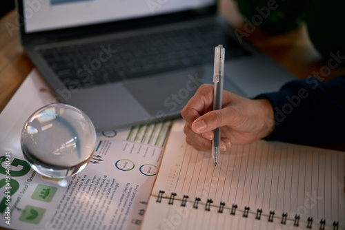 Wallpaper Mural businessman working with laptop Torontodigital.ca