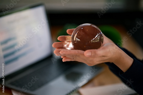 Wallpaper Mural businessman working on laptop Torontodigital.ca