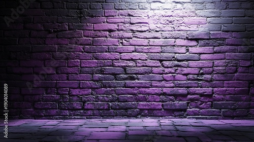 dark brick wall and floor