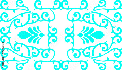 Floral pattern. wood carving pattern