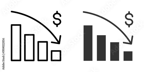 Bankrupt Icon Element For Design Branding, Print, and Digital Media