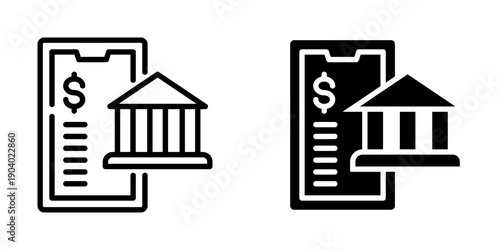Online banking Icon Element For Design Branding, Print, and Digital Media