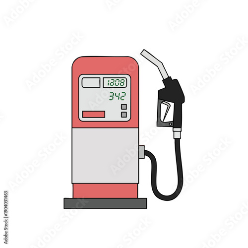 Illustration of a Gas Pump