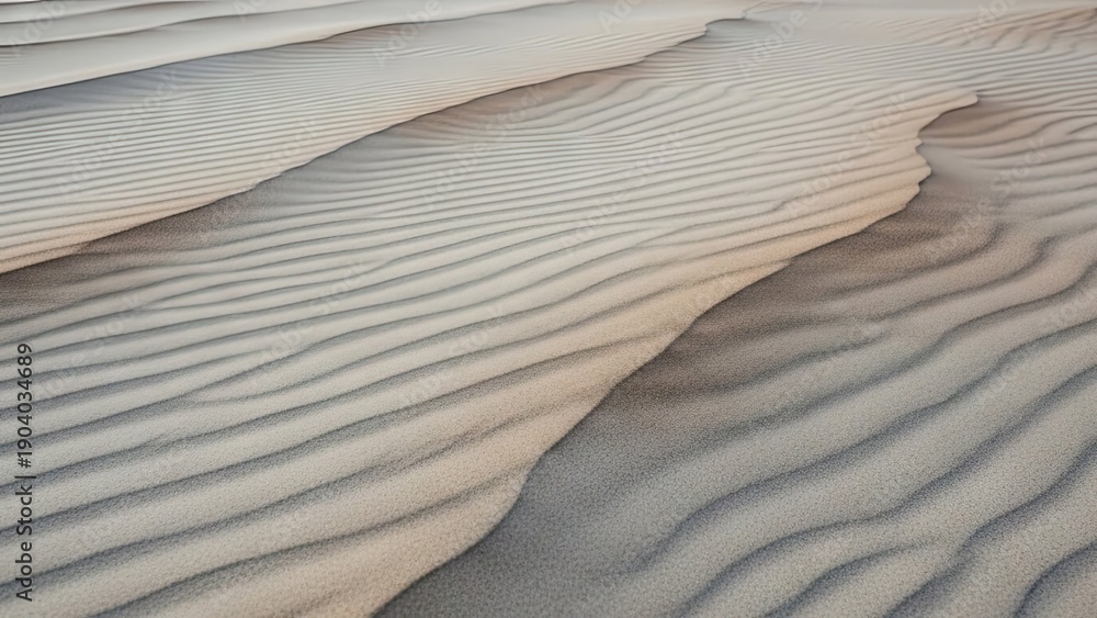 Obraz premium Serene Sandy Dunes with Ripples and Patterns