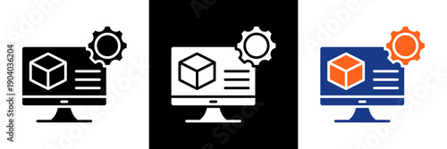 Automation Icon Set Glyph Vector Illustration