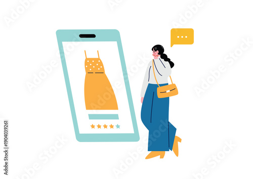 ネットショッピングをする女性