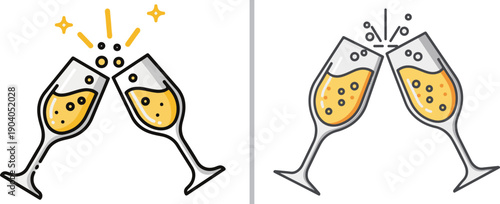 A festive vector collection celebrating friendship and love, featuring hugging couples, braided heart bracelets, "Girls Movie Night" popcorn, celebratory champagne toasts, and overflowing gift boxes.