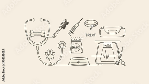 Veterinary equipment and supplies for animal care