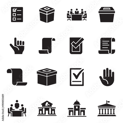 Simple Government & Civic Icons Pack