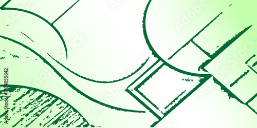 Abstract background featuring thick green graffiti-style lines with a splotchy effect on a bright background.