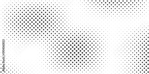 Distressed Halftone Background. Grunge Pop-art Pattern. Black and White Fade Backdrop. Vector illustration