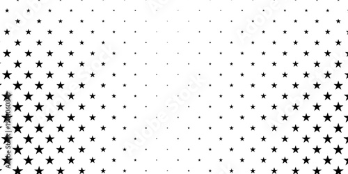 Distressed Halftone Background. Grunge Pop-art Pattern. Black and White Fade Backdrop. Vector illustration