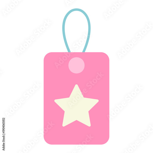 Name tag with star or heart