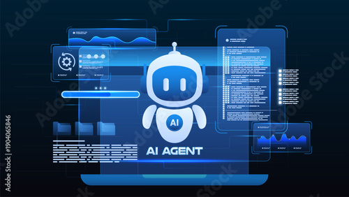 AI agent automation machine learning with coding, processing system, analytic flow and software automation system.