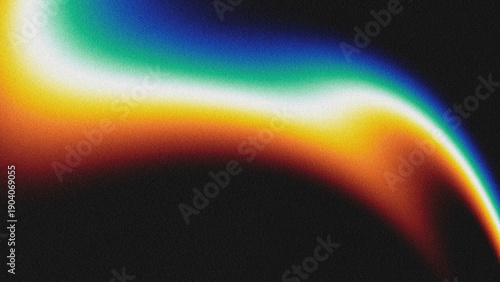 Tableau sur toile Vibrant abstract gradient background with flowing colors from blue to red, grainy texture, and noise effect