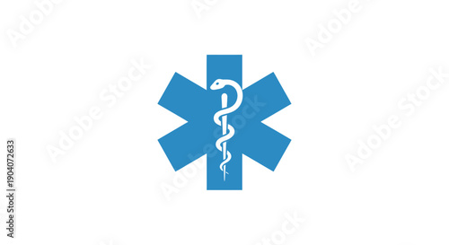 Simple Hospital Building Icon with Cross Symbol.