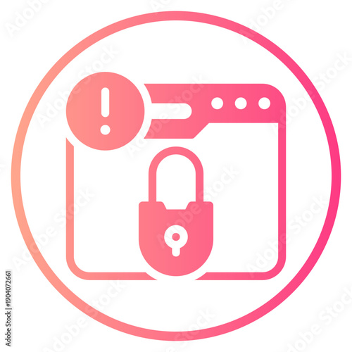 Free Download warning gradient icon - GFXLoad