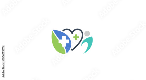 Simple Hospital Building Icon with Cross Symbol.