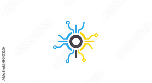 Simple Hospital Building Icon with Cross Symbol.