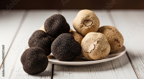 Wallpaper Mural Close-up of several edible fungi, showcasing varied textured surfaces Torontodigital.ca