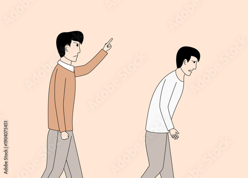 an angry manager is firing an employee