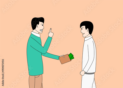 people secretly give money to other people