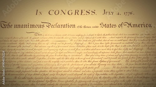 Declaration of Independence historical founding document parchment paper 2