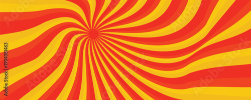 Autumn color sun rays background. Abstract orange sun rays design wallpaper. Colorful swirling lines for templates. modern vector illustrator, website, textures,