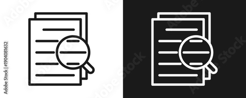 Transparency Icon Set Outline In White And Black Background