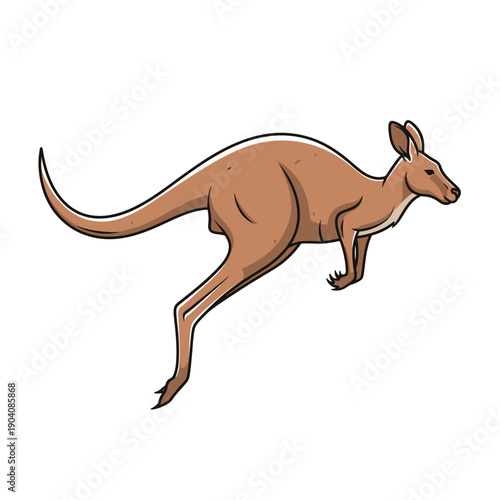 Kangaroo Jumping with Powerful Legs.