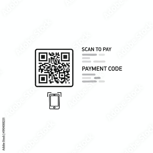 QR Code Payment Illustration