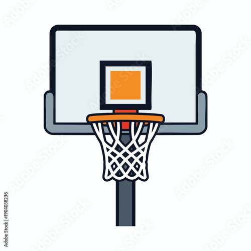 Basketball Hoop Vector Illustration