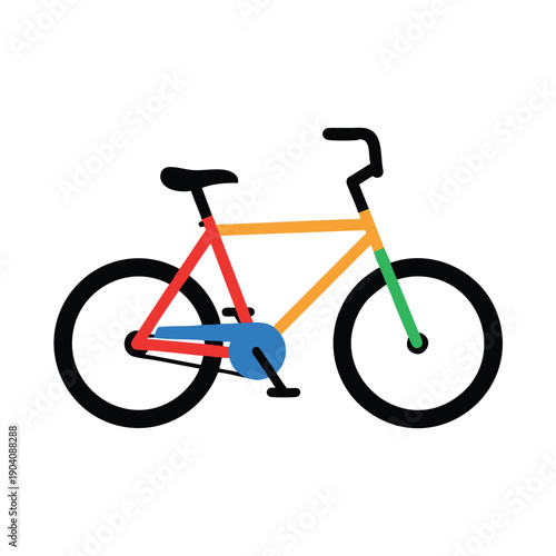 Colorful Bicycle Illustration