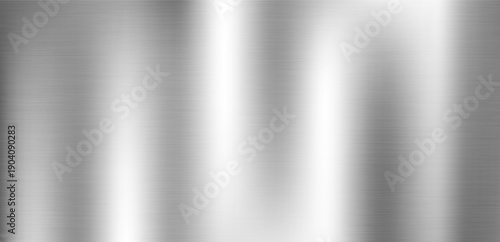 Brushed silver stainless steel texture with vertical grain