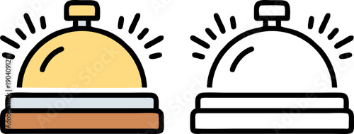 Hotel Reception Desk Bell Icon