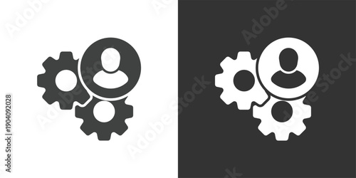 User Team Management icon. Solid glyph series icon