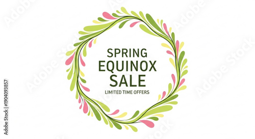 Spring equinox sale limited time offers floral wreath