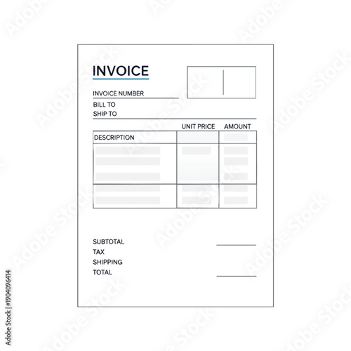 Blank Invoice Template Document