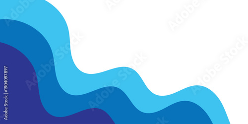 abstract blue sea wave background. modern background. used for banner, poster.